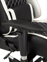 Black/White Leather Gaming Chair #033802