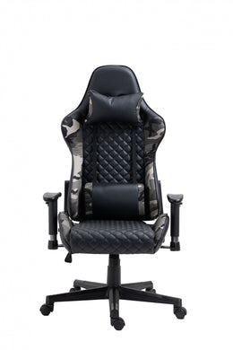 Black/Camo Leather Gaming Chair #033804