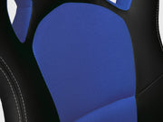 Black/Blue Leather Office Chair #035201