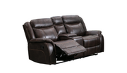 Gel Leather Manual Recliner 3Pcs Set- Brown -11926