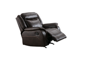 Gel Leather Manual Recliner 3Pcs Set- Brown -11926