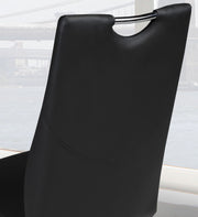 Glass Top Dining Set -Black #030790