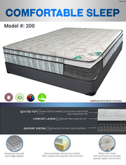 9'' Euro Top Medium Firm Spring Mattress- Comfortable Sleep