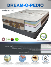 14'' High End Gel Memory Foam Euro Top Medium Firm Mattress - Dream O Pedic
