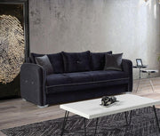 Turkish Made 3Pcs Sofa Set with Underneath Storage-Grey Color