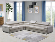 Stylish and Modern Beige Gel Leather Sofa Corner Sofa With Reversible Seat and Cup Holders- #213354