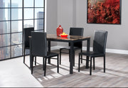 5Pcs Faux Marble Dining Set
