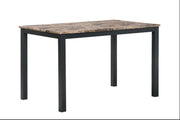 5Pcs Faux Marble Dining Set