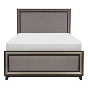 Solid Wood Bedroom Set with Padded Headboard and Footboard- 111536