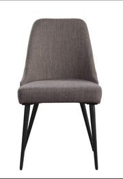 Wooden Top with Metal Legs Elegant Dining Set