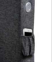 Fabric Upholstered Bed with 2 USB Ports- 115782