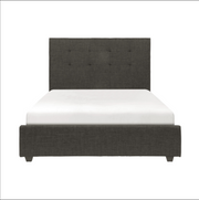 Grey Linen Upholstered Platform Bed- 111890
