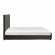 Grey Linen Upholstered Platform Bed- 111890