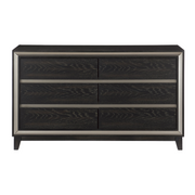 Solid Wood Bedroom Set with Padded Headboard and Footboard- 111536