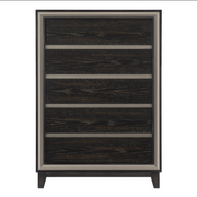 Solid Wood Bedroom Set with Padded Headboard and Footboard- 111536