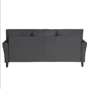 Grey Velvet Upholstered Sofa and Love Seat Set#119348