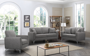 Fabric 3Pcs Sofa Set in Grey Color #16KATE