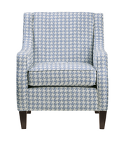 Textured Fabric Accent Chair- Blue Color #111110