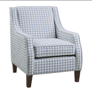 Textured Fabric Accent Chair- Blue Color #111110
