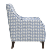 Textured Fabric Accent Chair- Blue Color #111110
