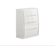 Modern Solid Wood Bedroom Set with Lacquer Finish in White Color #06PHOEBE