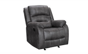 Fabric Manual Recliner Set- Dark Grey #062070