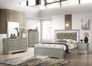 Champagne Color Wooden Bedroom Set #164321