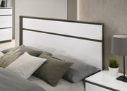 Two Tone Lacquer Finish Modern Bedroom Set #112260