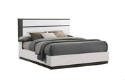Two Tone Lacquer Finish Modern Bedroom Set #112260