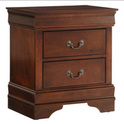 Solid Wood Sleigh Bedroom Set- Cherry Color