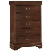 Solid Wood Sleigh Bedroom Set- Cherry Color
