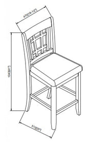 Grey PU Leather High Chairs #034560