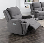Fabric Power Recliner Set - Grey #178030
