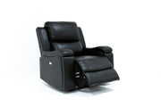 Gel Leather Power Recliner Set - Black #178032