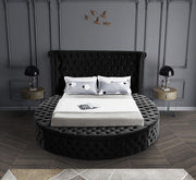 Velvet Circular Tufted Bed- Black Color #175773