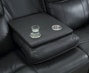 Genuine Leather/Match Power Recliner Set -Grey #178018