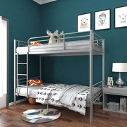 Metal Single Over Single Bunk Bed- Grey Color #17542
