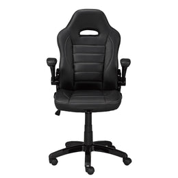 Black Leather Office Chair #033806
