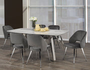 7 Pcs Dining Set - Grey