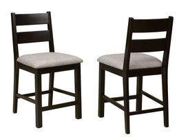 Dark Chocolate Counter Height Chairs - 2 in a Box #031749