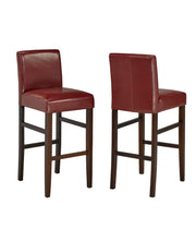 PU Red Leather Bar Stool - 2 in a Box #035411RD